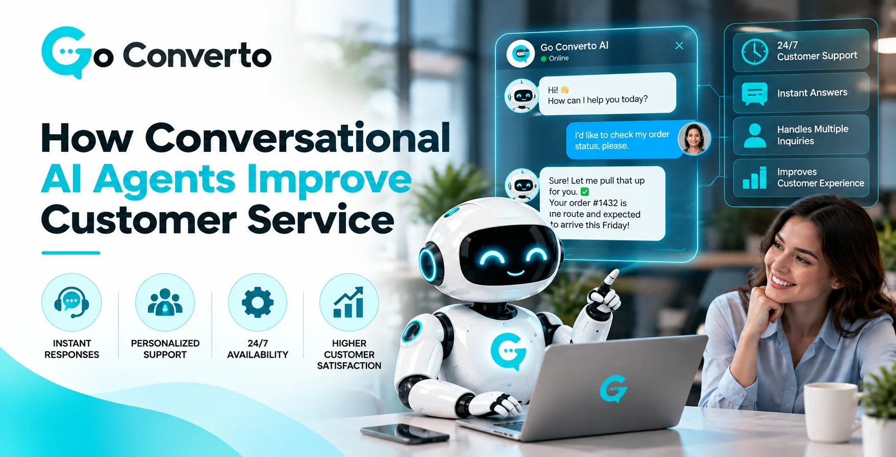 How Conversational AI Agents Improve Customer Service